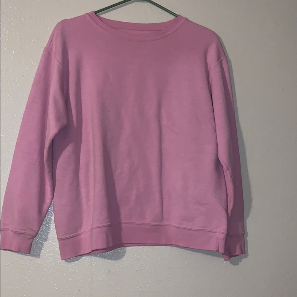 hanes pink sweatshirt